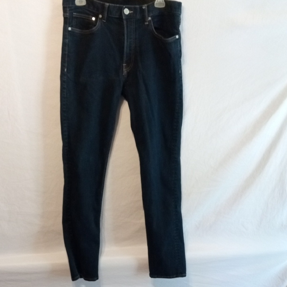 Men's Slim Fit Dark Blue Jeans